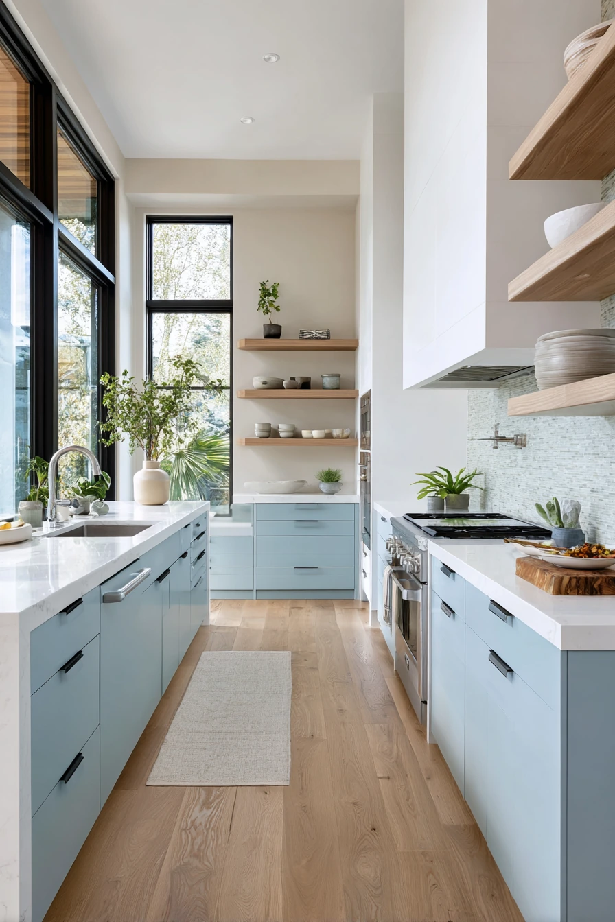 blue kitchen cabinets 7