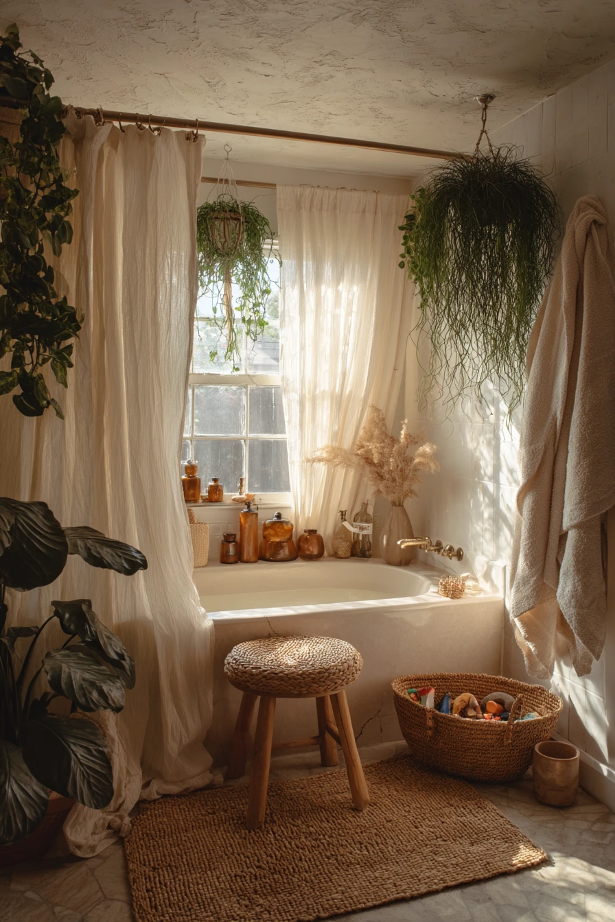 boho bathroom ideas 10