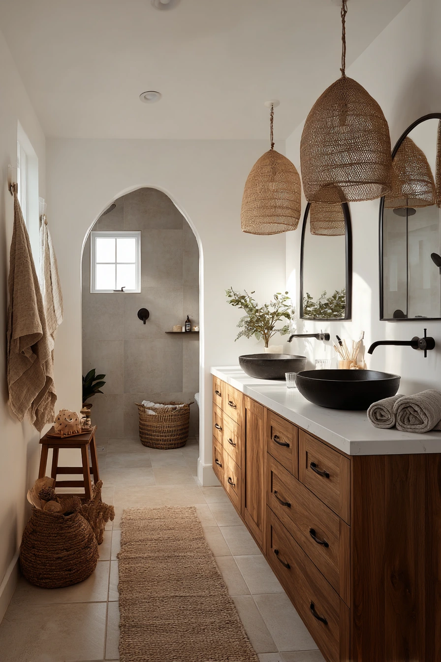 boho bathroom ideas 20