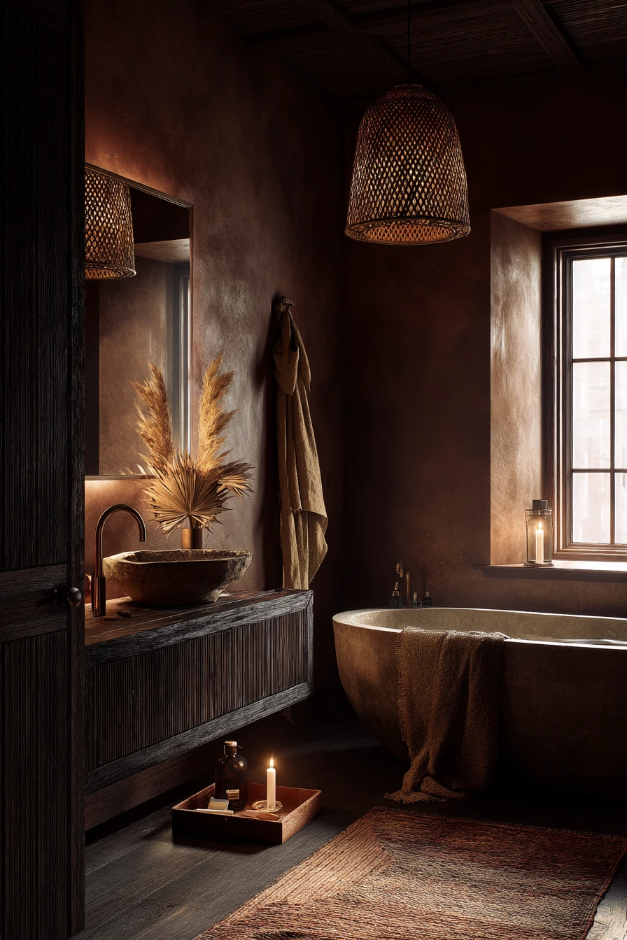 boho bathroom ideas 25