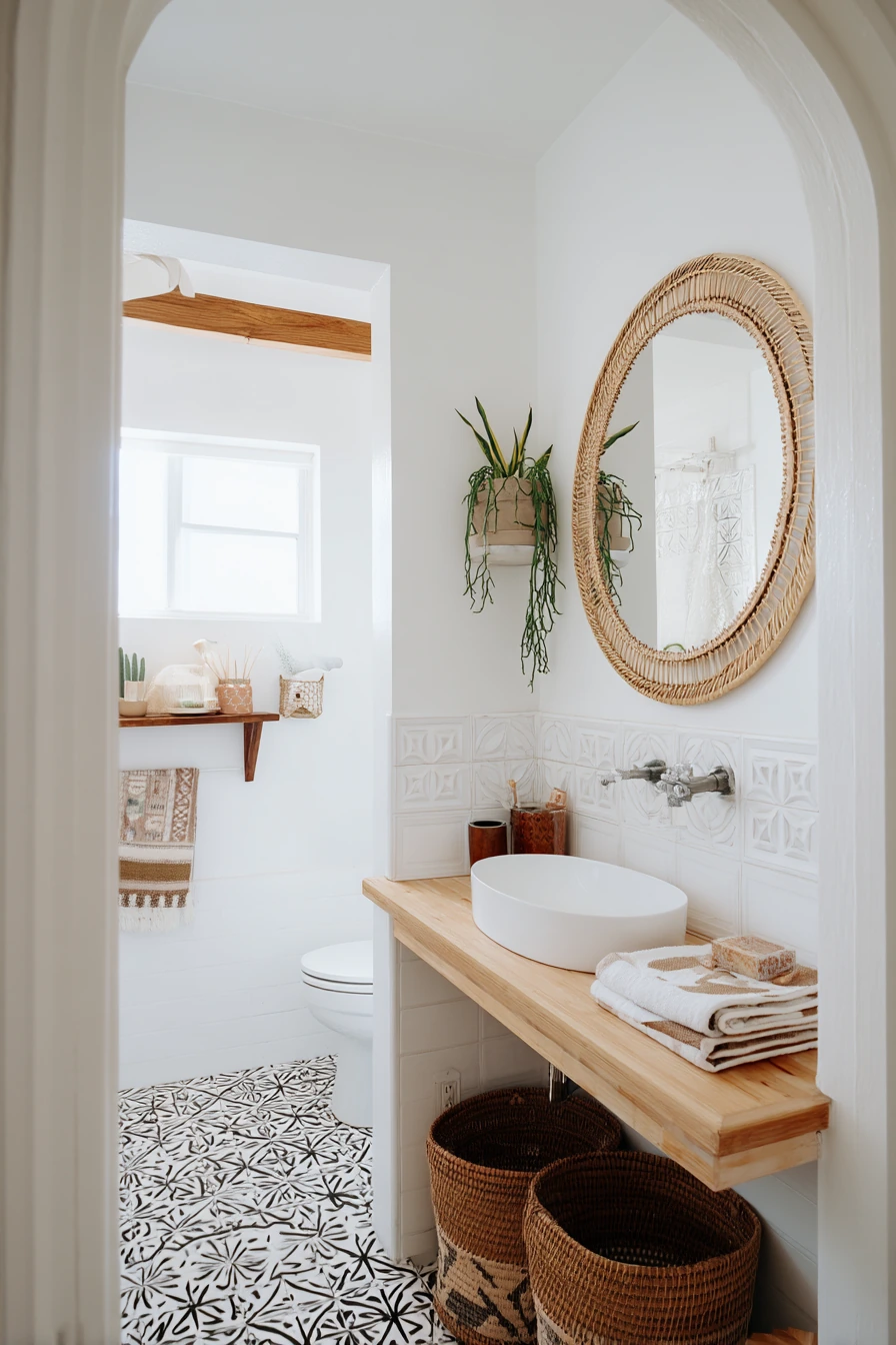 boho bathroom ideas 32