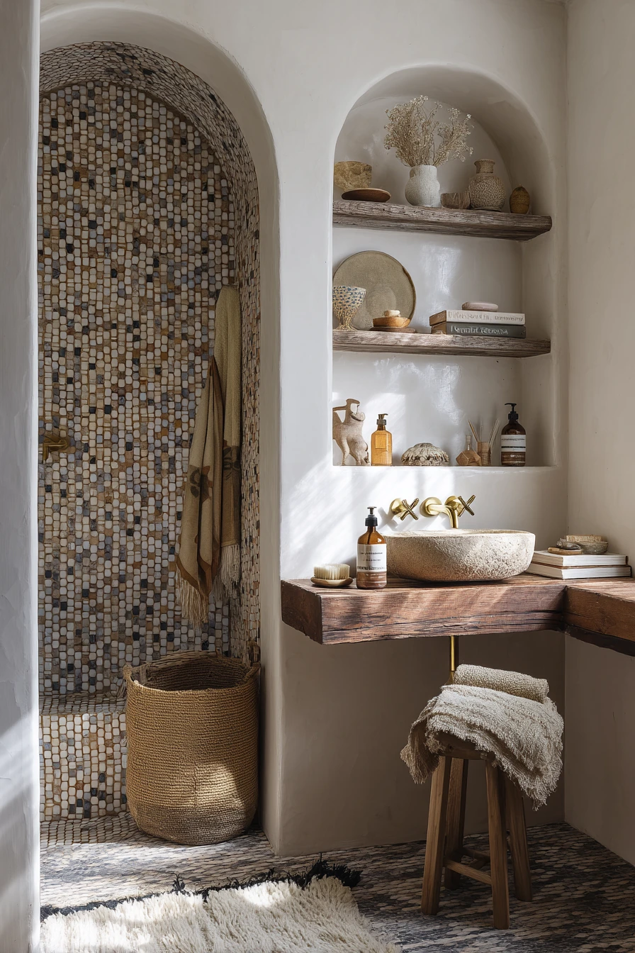 boho bathroom ideas 33