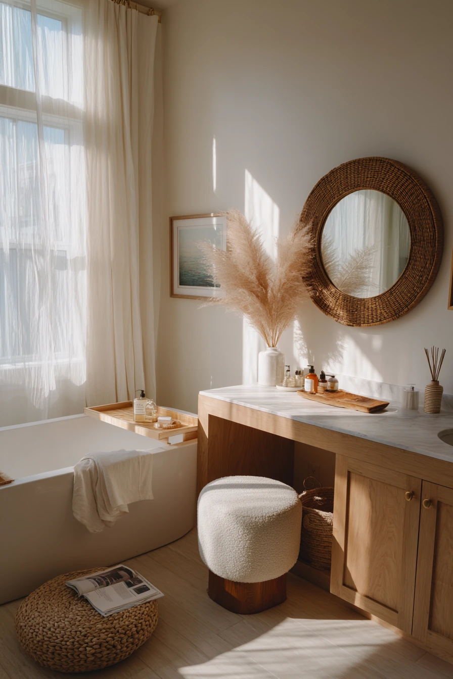 boho bathroom ideas 38
