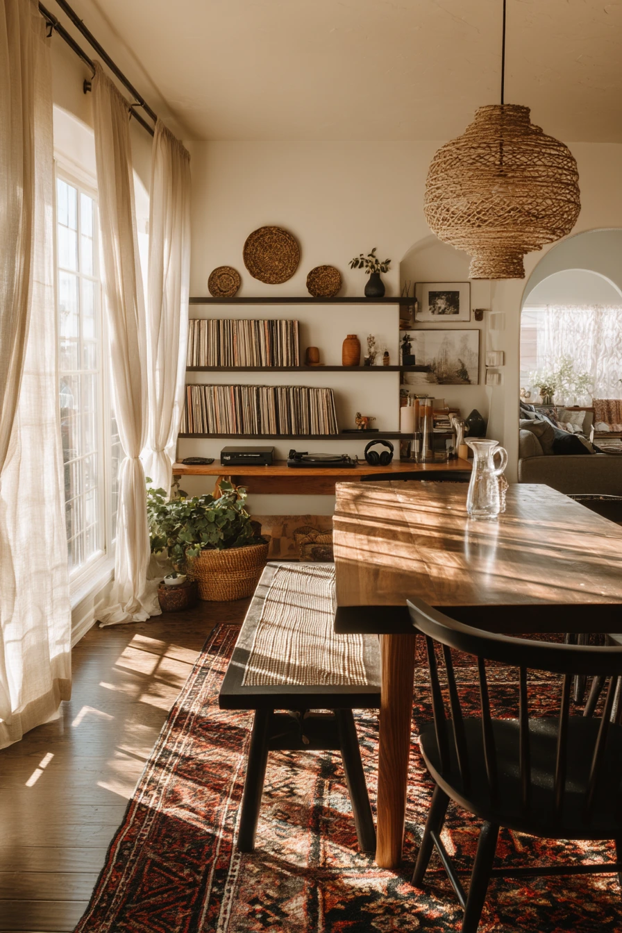 boho dining room ideas 31