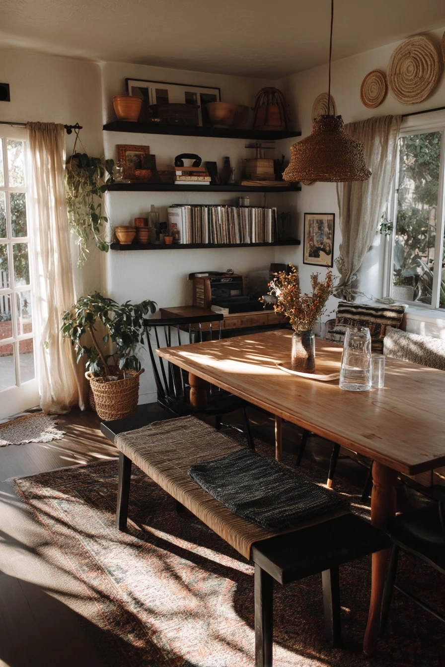 boho dining room ideas 32
