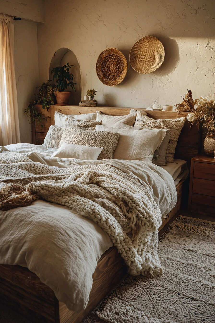 boho vintage bedroom 13