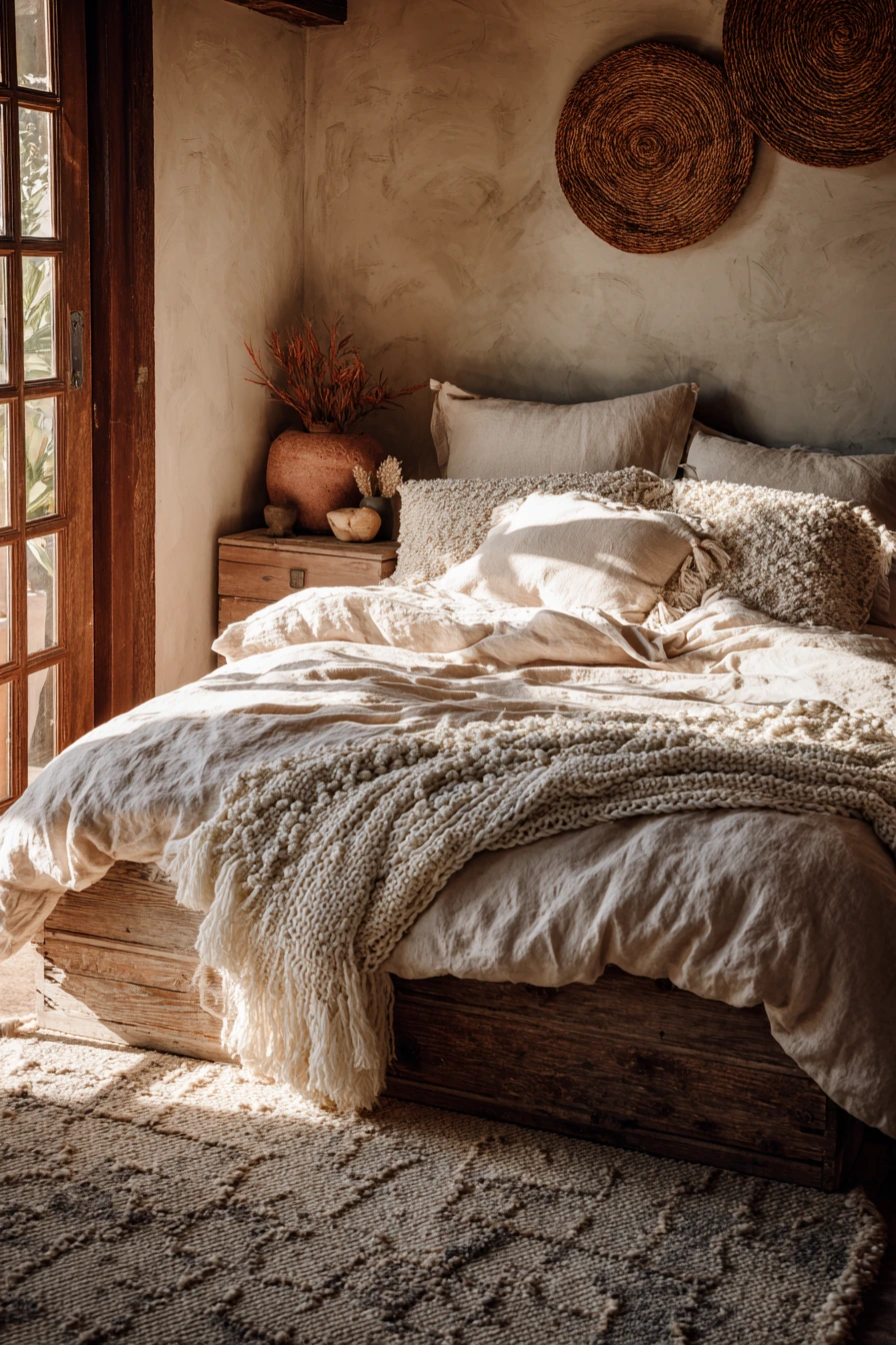 boho vintage bedroom 14