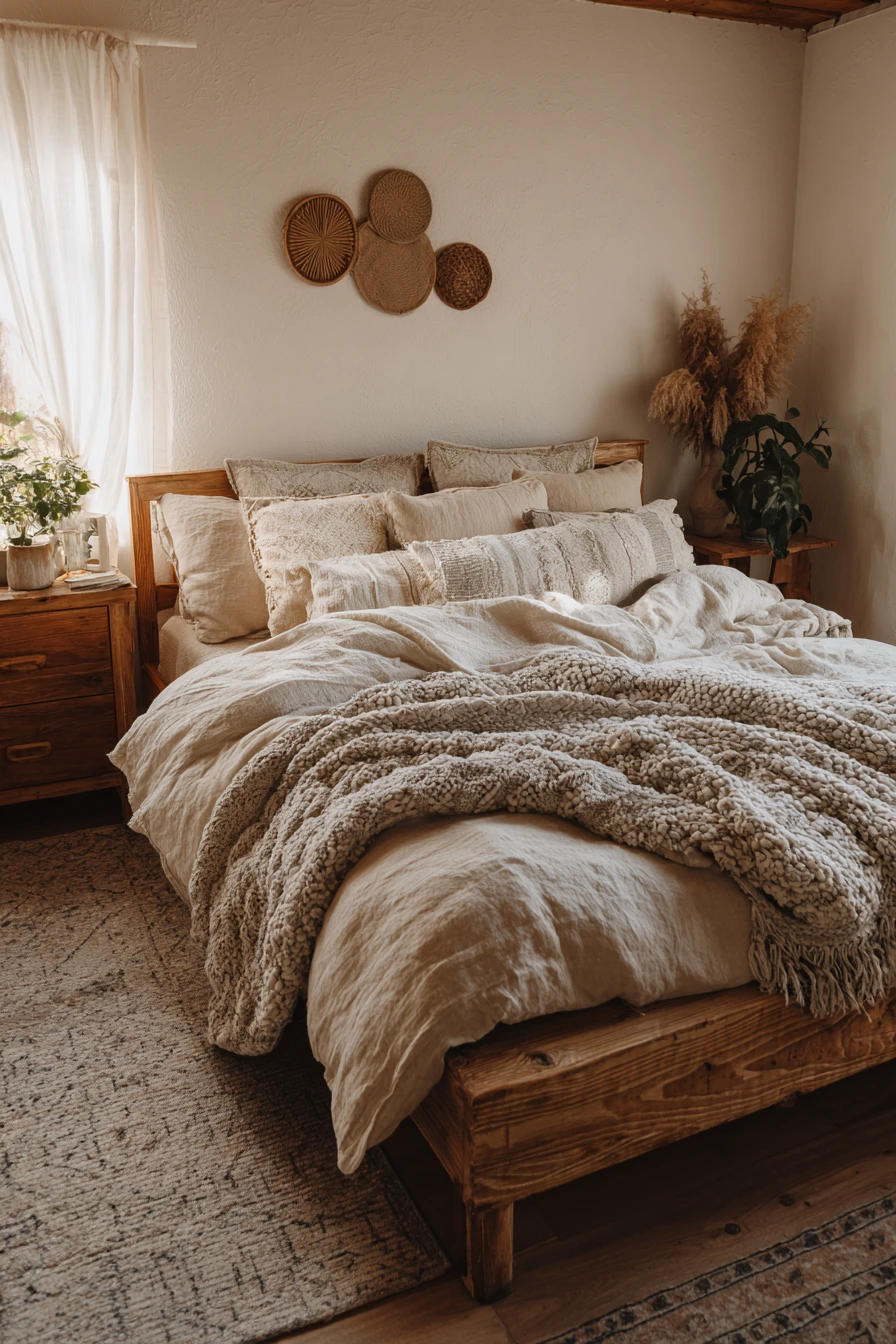 boho vintage bedroom 15