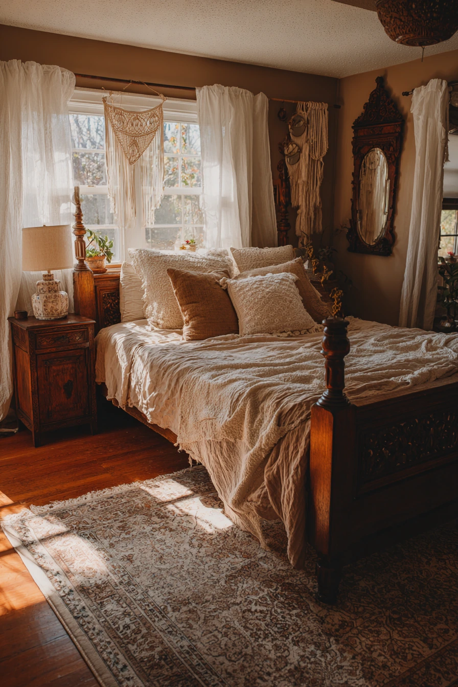 boho vintage bedroom 2