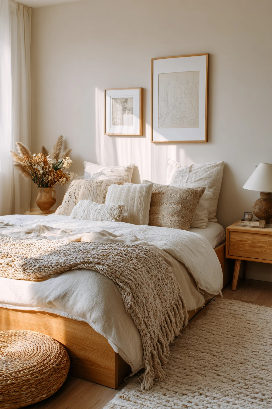 boho vintage bedroom 26