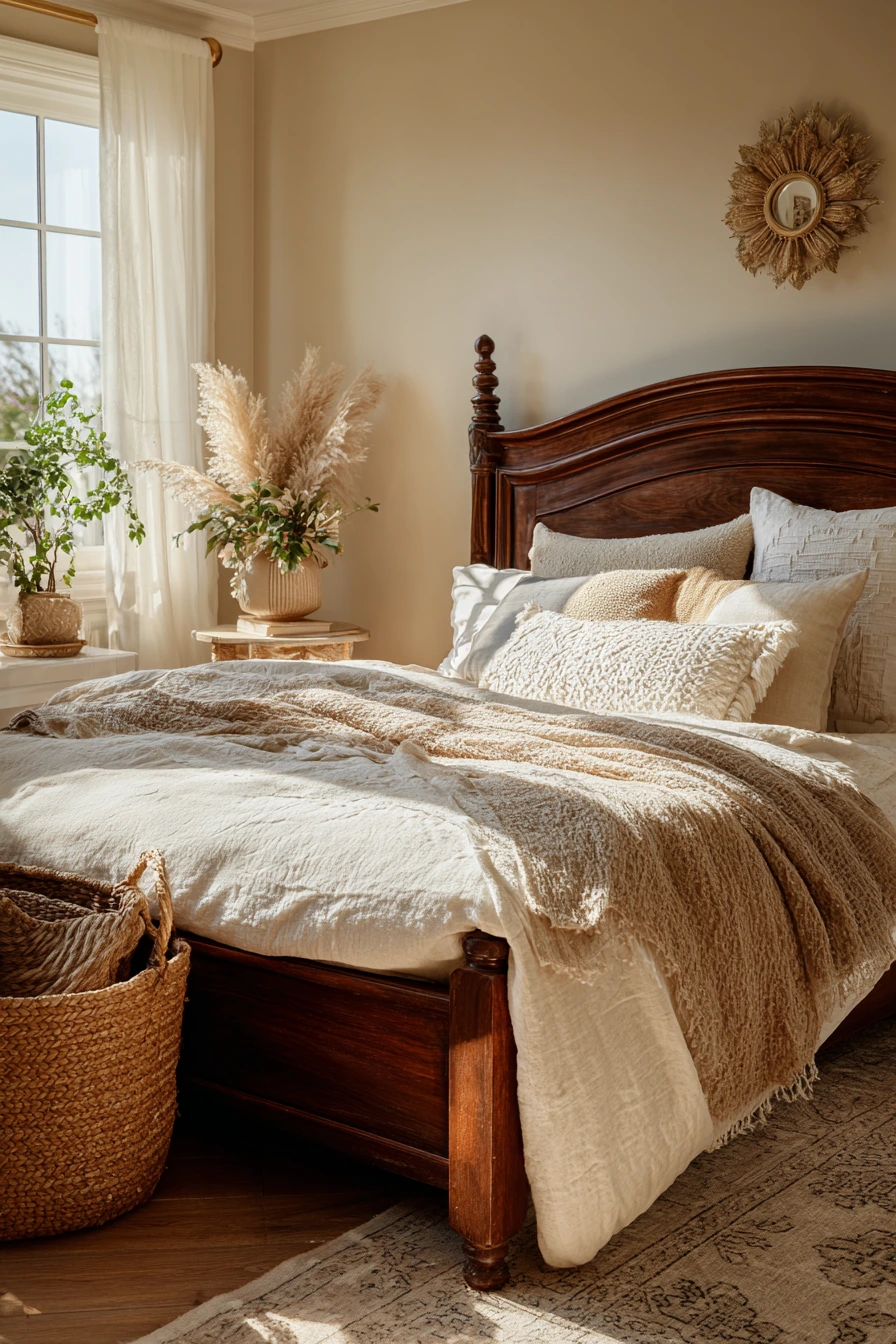 boho vintage bedroom 39