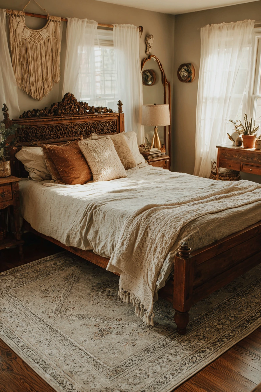 boho vintage bedroom 4
