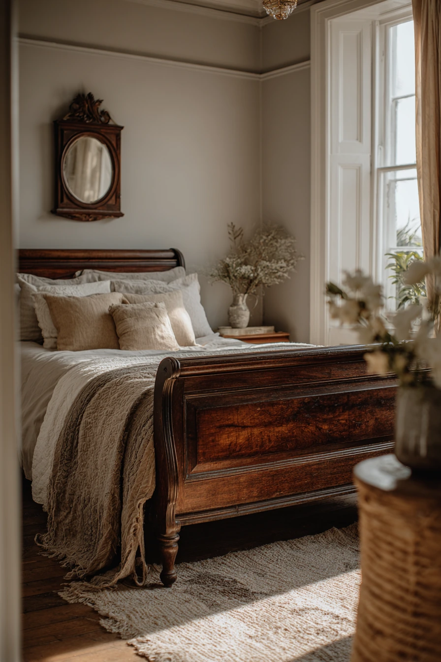 boho vintage bedroom 40