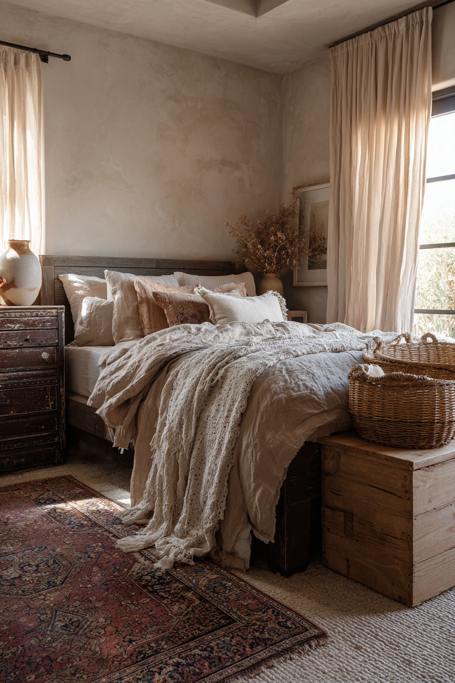 boho vintage bedroom 7
