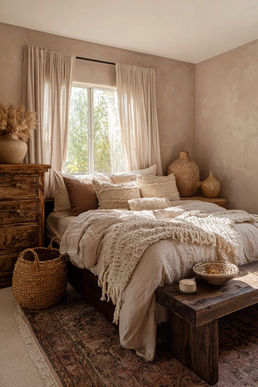 boho vintage bedroom 8