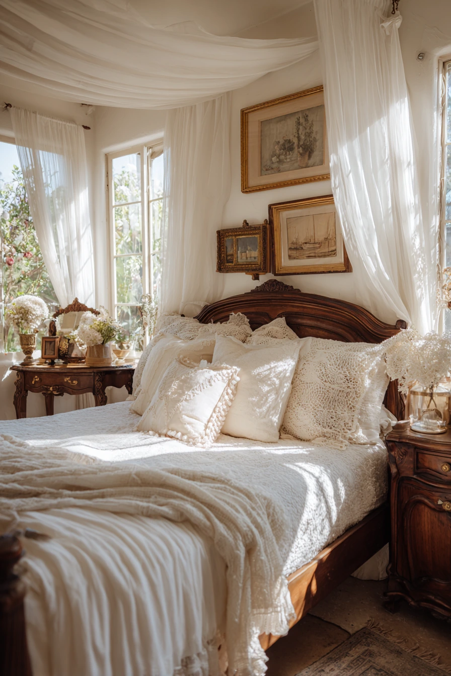 boho vintage bedroom 9