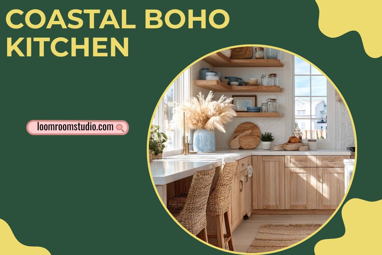 coastal boho kitchen
