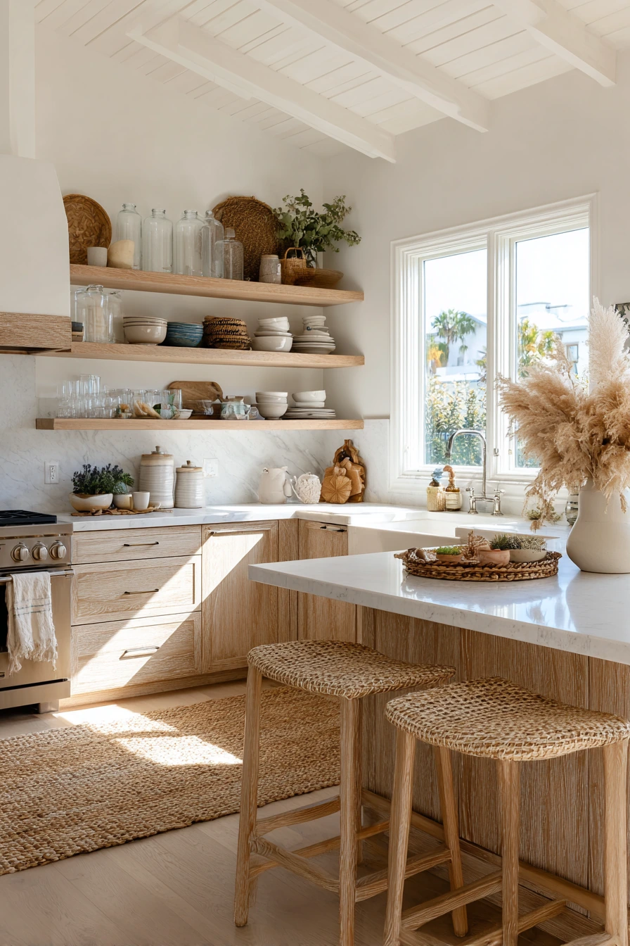 coastal boho kitchen 1