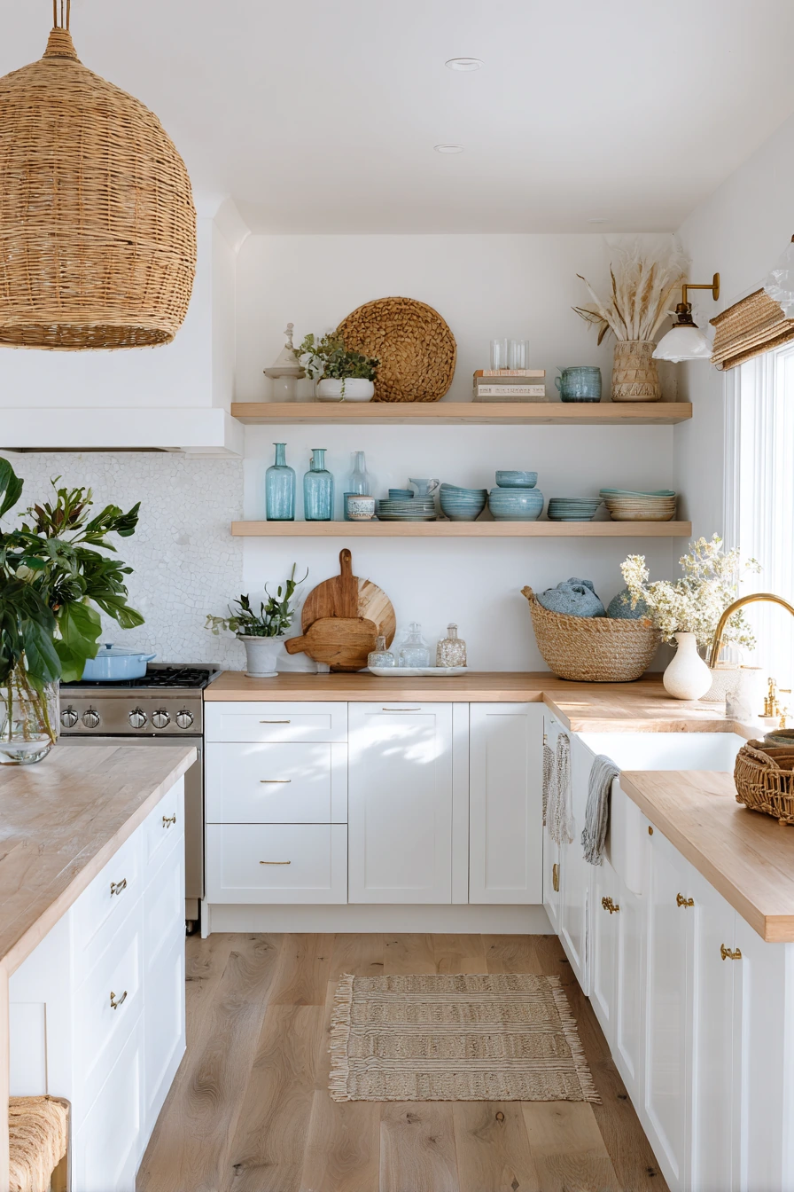 coastal boho kitchen 11