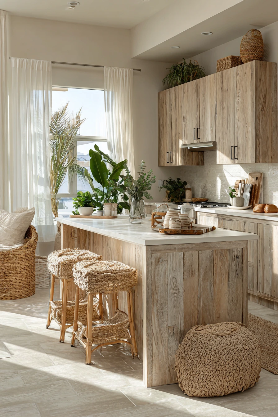 coastal boho kitchen 13