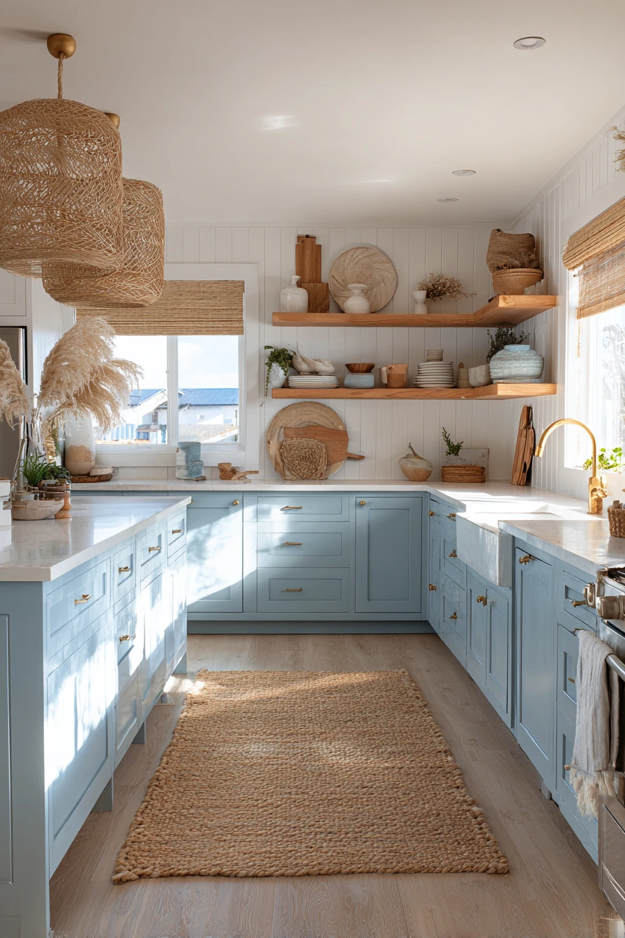 coastal boho kitchen 25