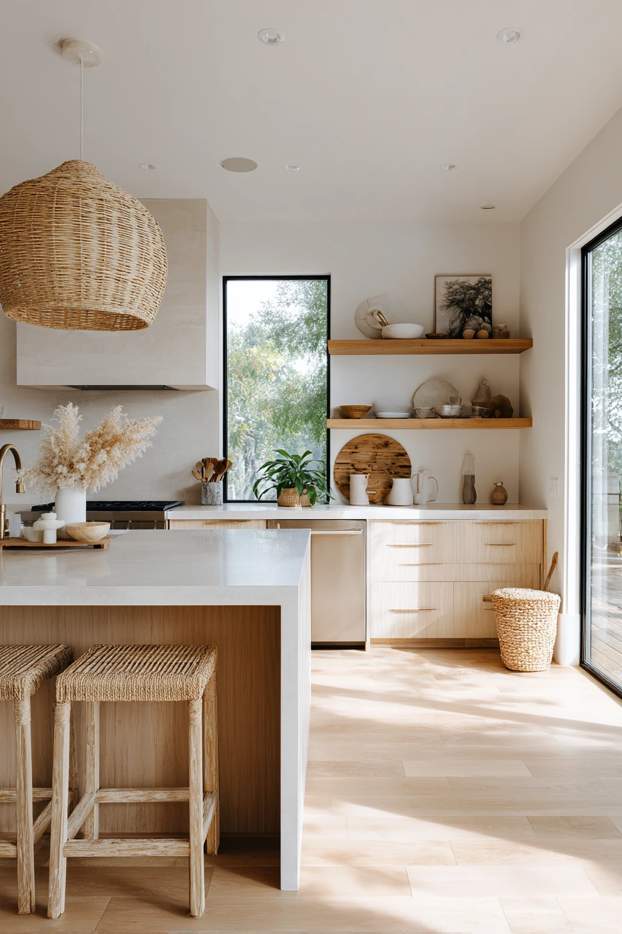 coastal boho kitchen 31