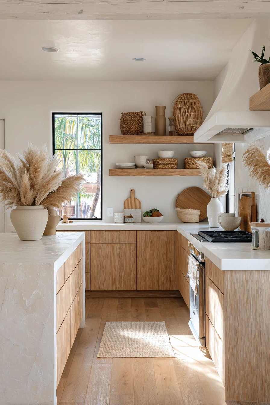 coastal boho kitchen 32