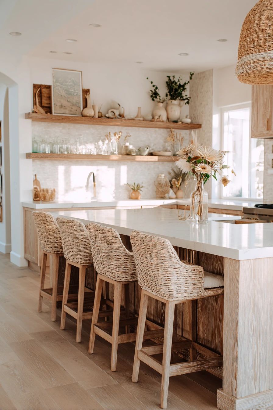 coastal boho kitchen 34