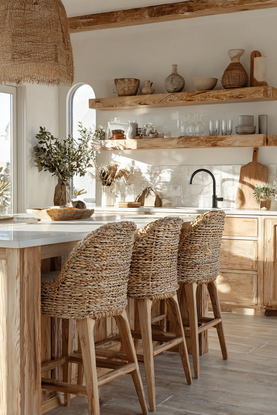 coastal boho kitchen 35