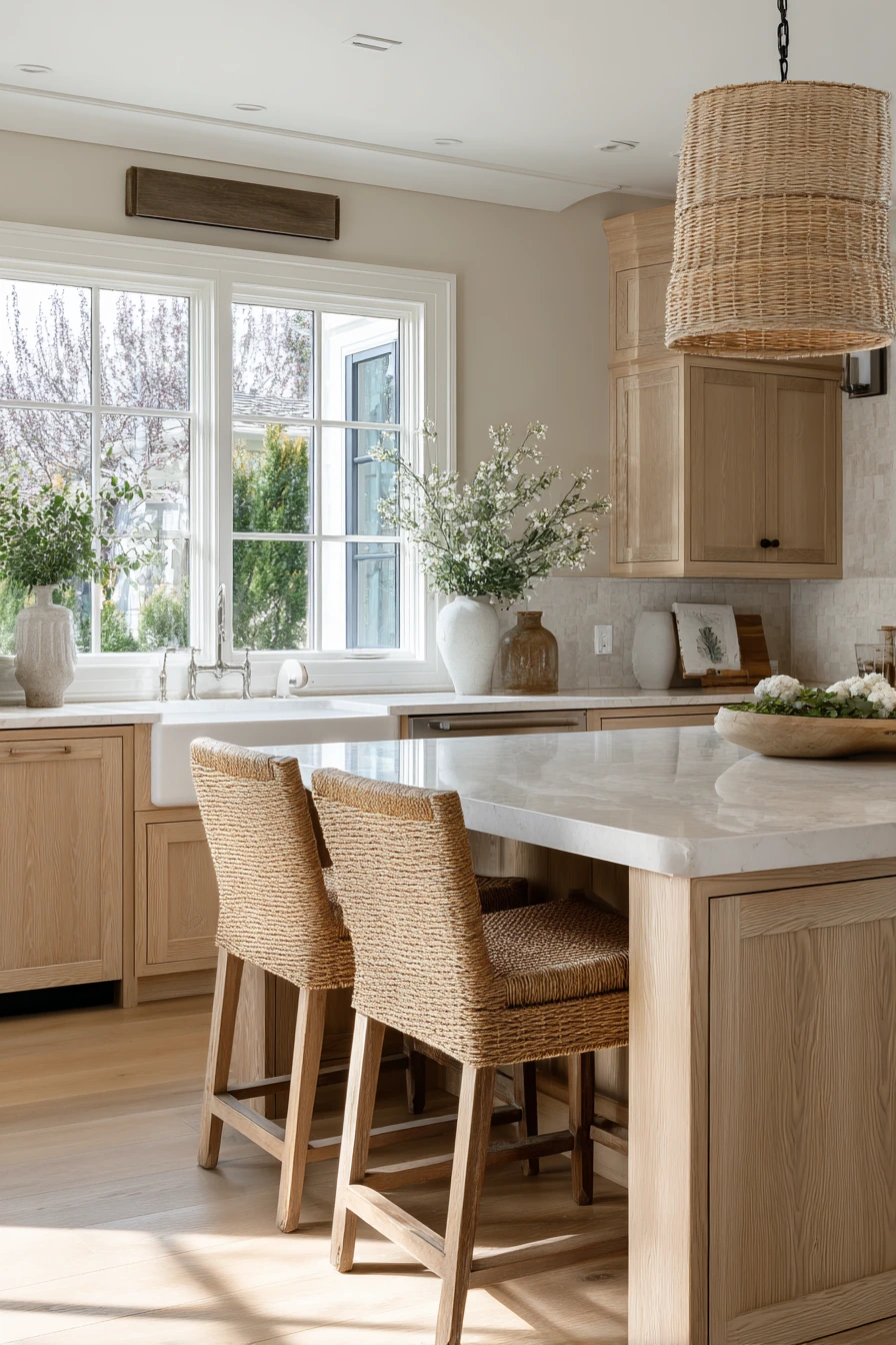 coastal boho kitchen 37
