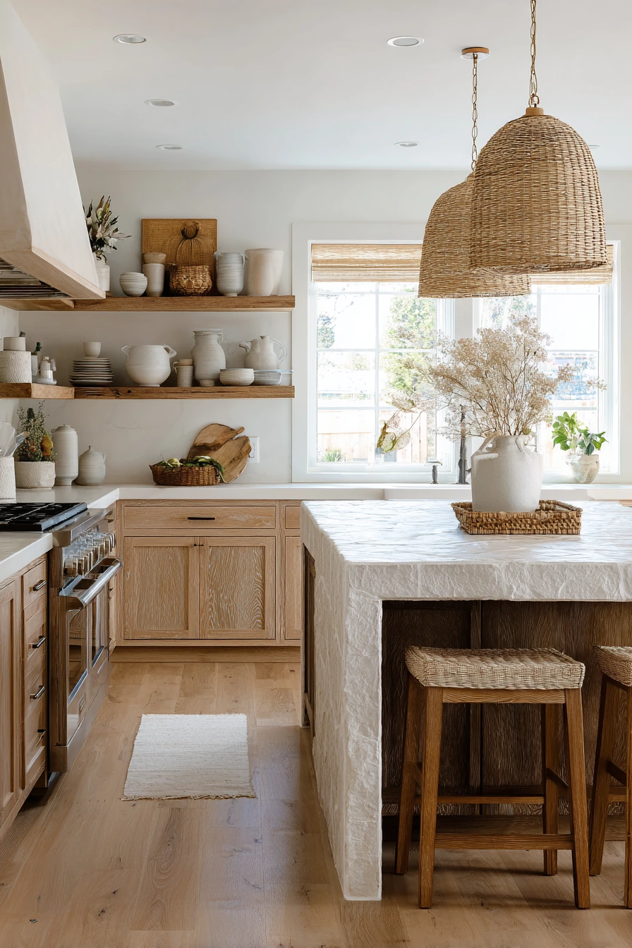 coastal boho kitchen 7