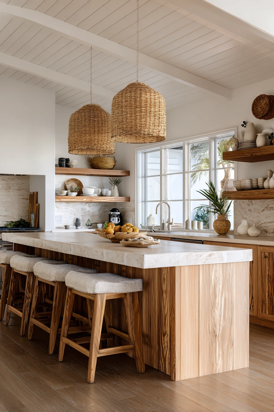 coastal boho kitchen 8