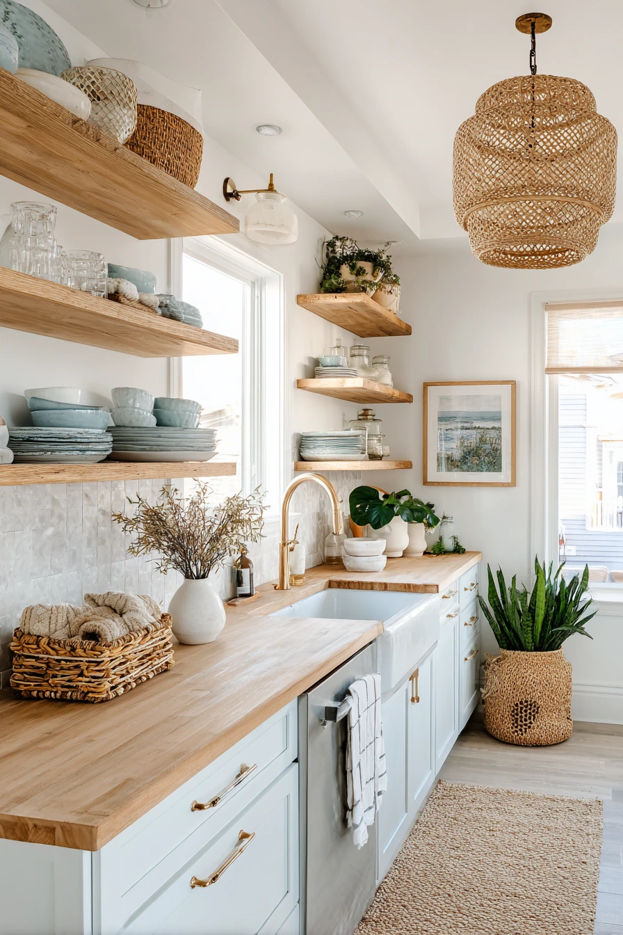 coastal boho kitchen 9