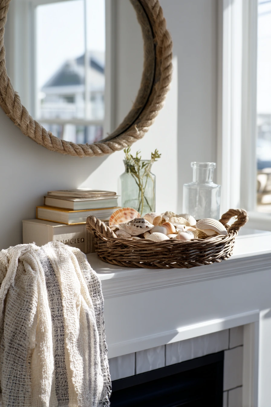 coastal mantel styling ideas 10