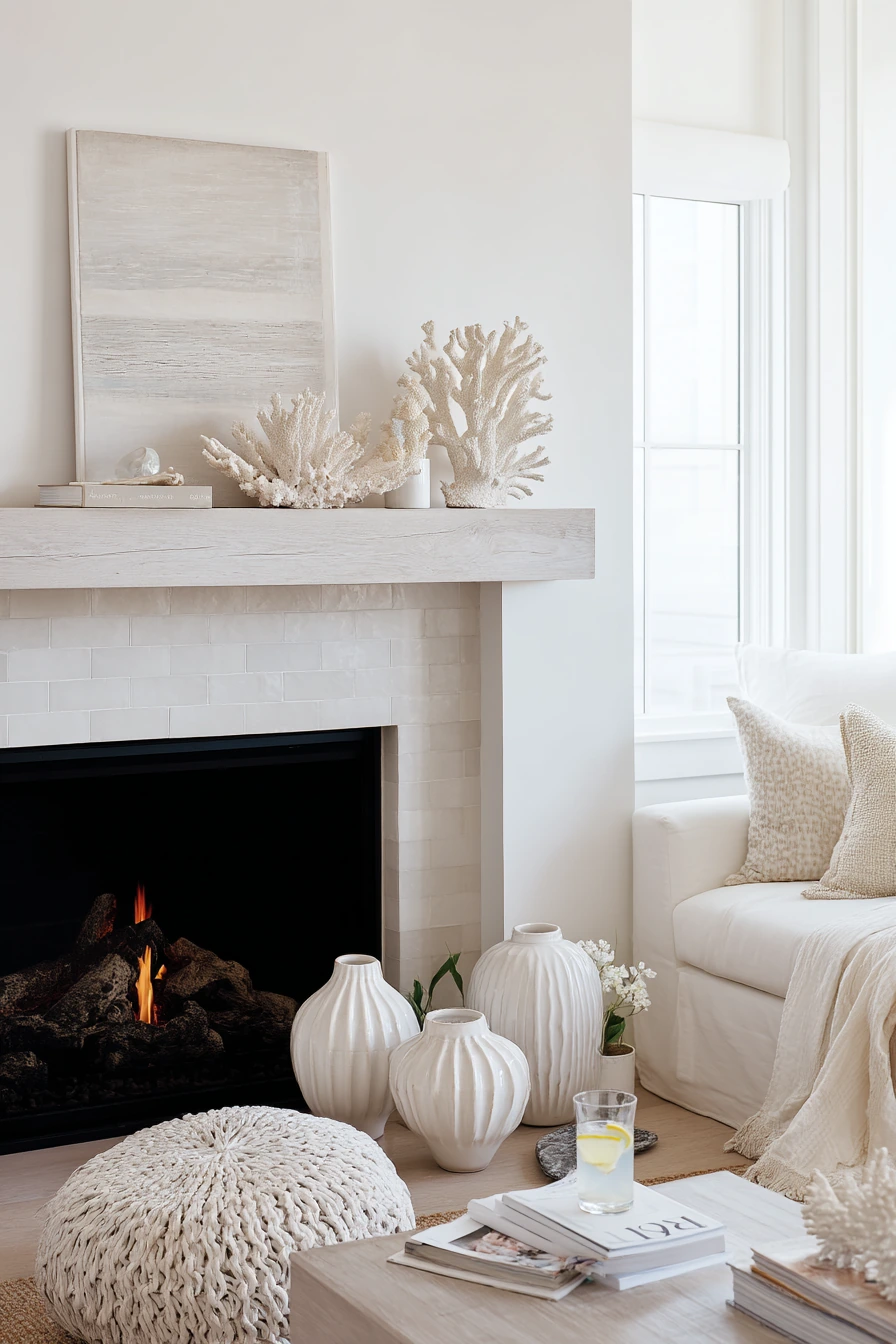 coastal mantel styling ideas 17
