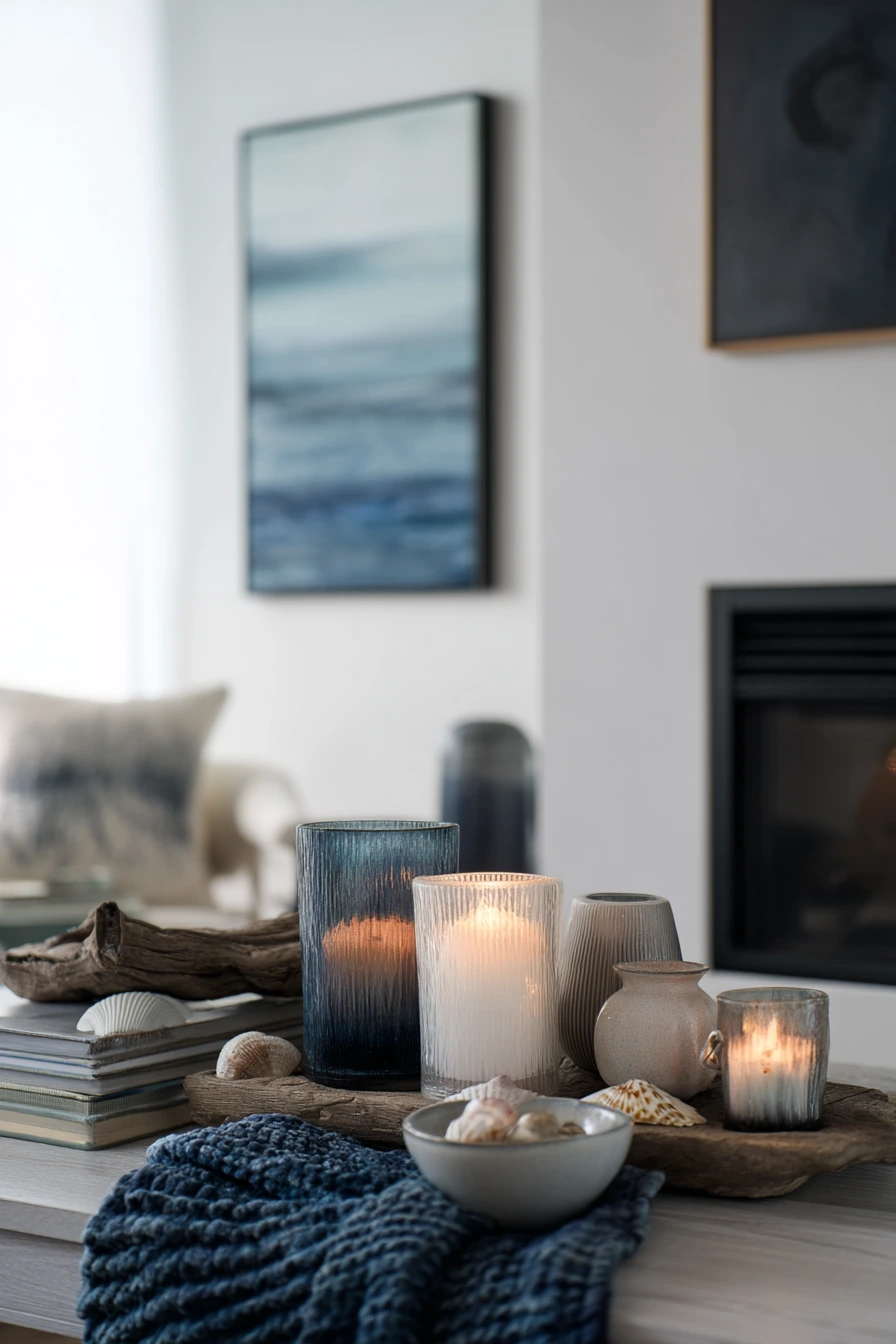 coastal mantel styling ideas 23