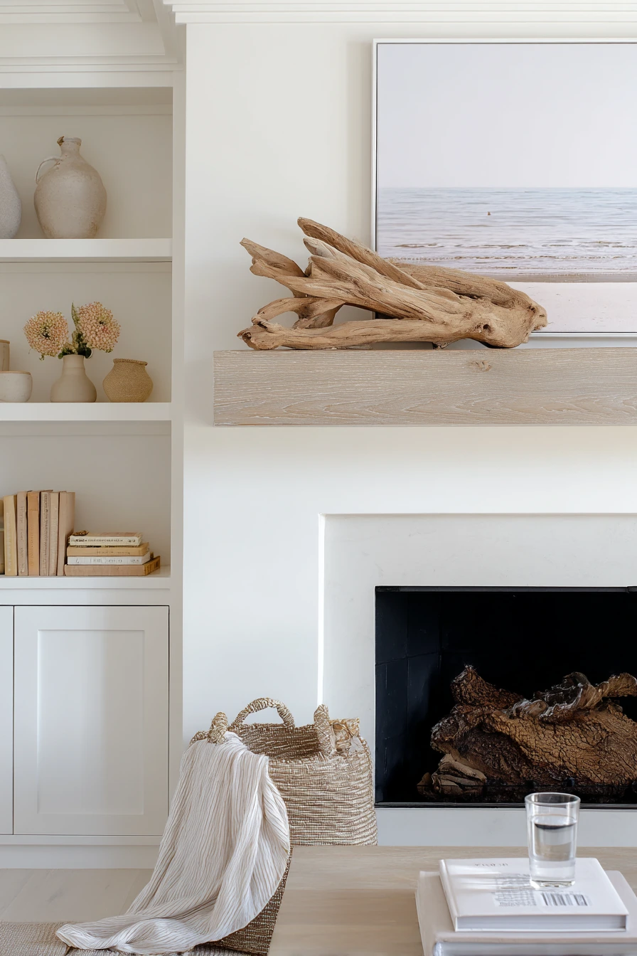 coastal mantel styling ideas 27