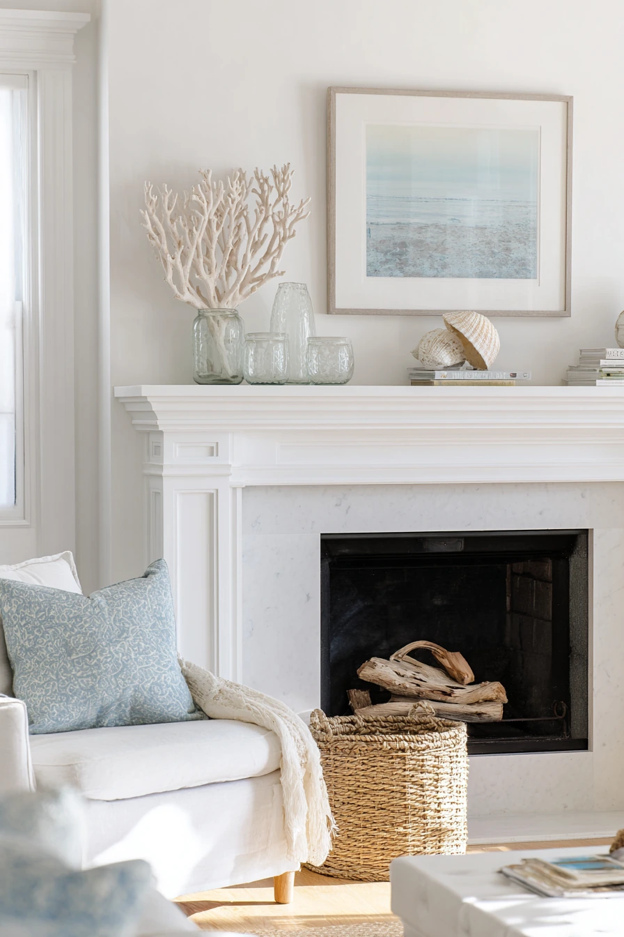coastal mantel styling ideas 3