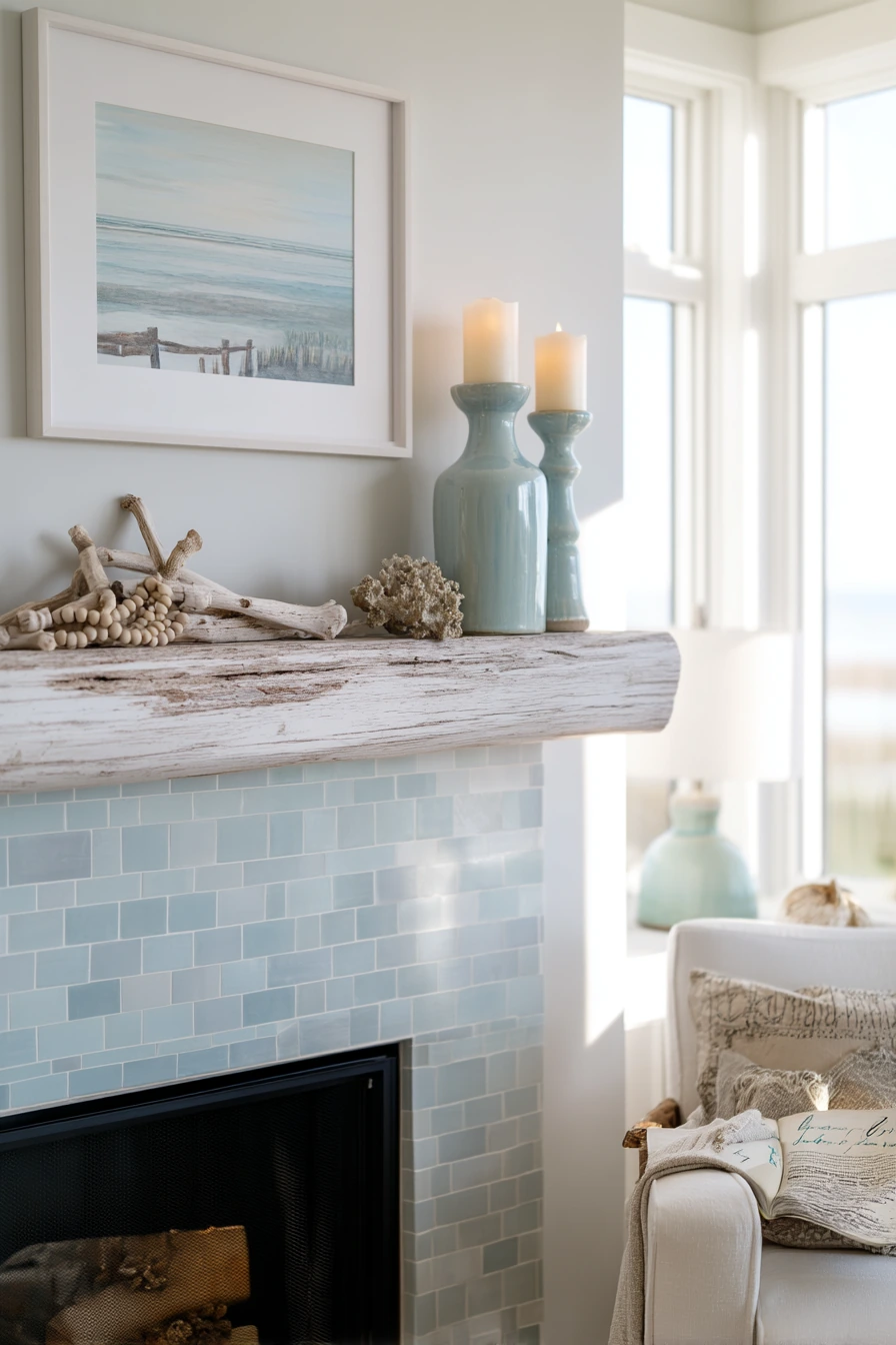 coastal mantel styling ideas 6