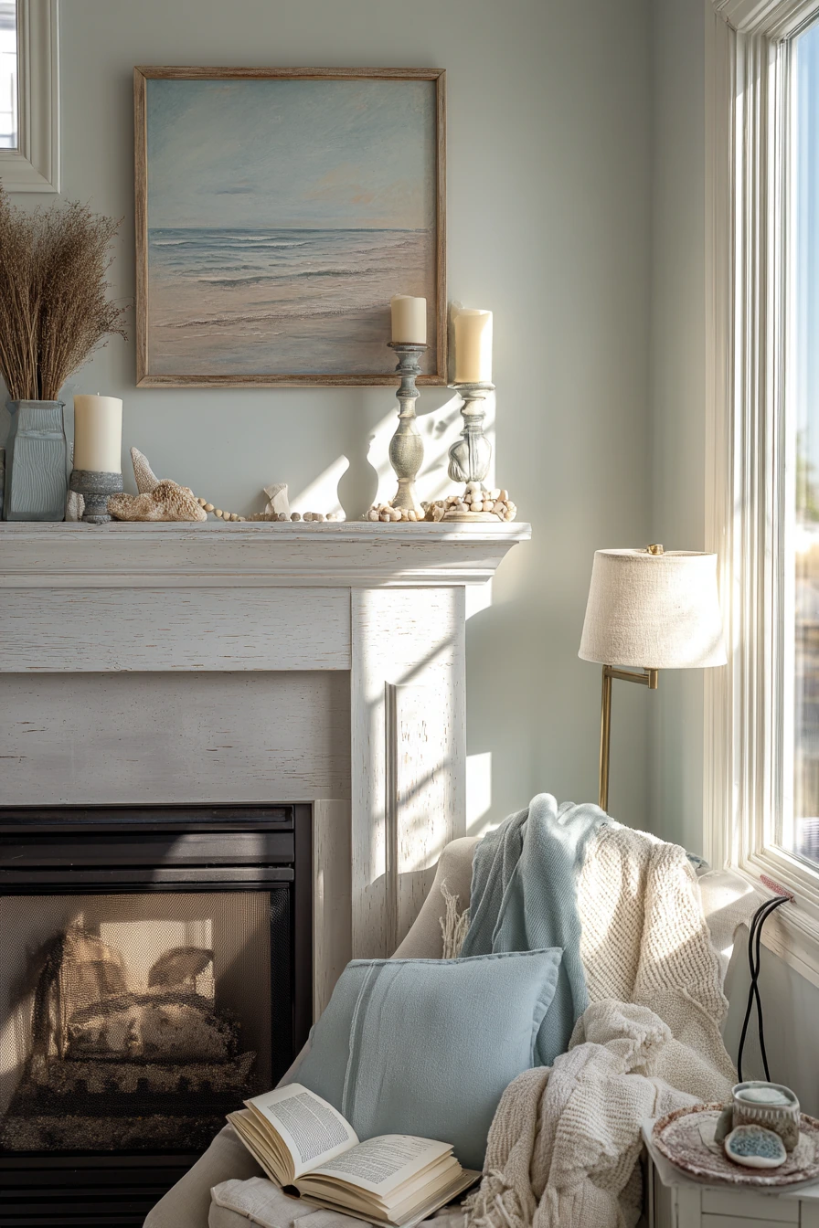 coastal mantel styling ideas 7