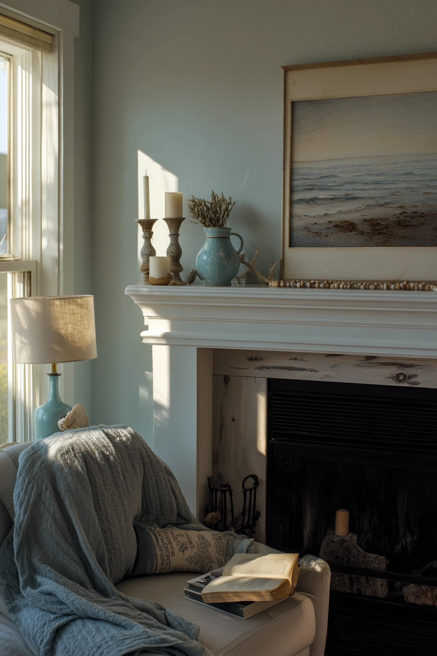 coastal mantel styling ideas 8