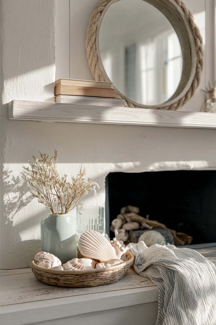 coastal mantel styling ideas 9
