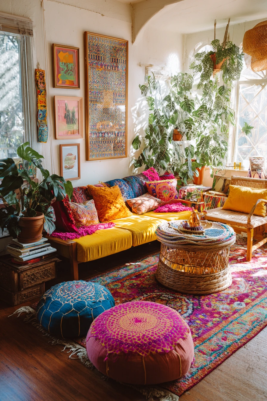 colorful boho decor 16
