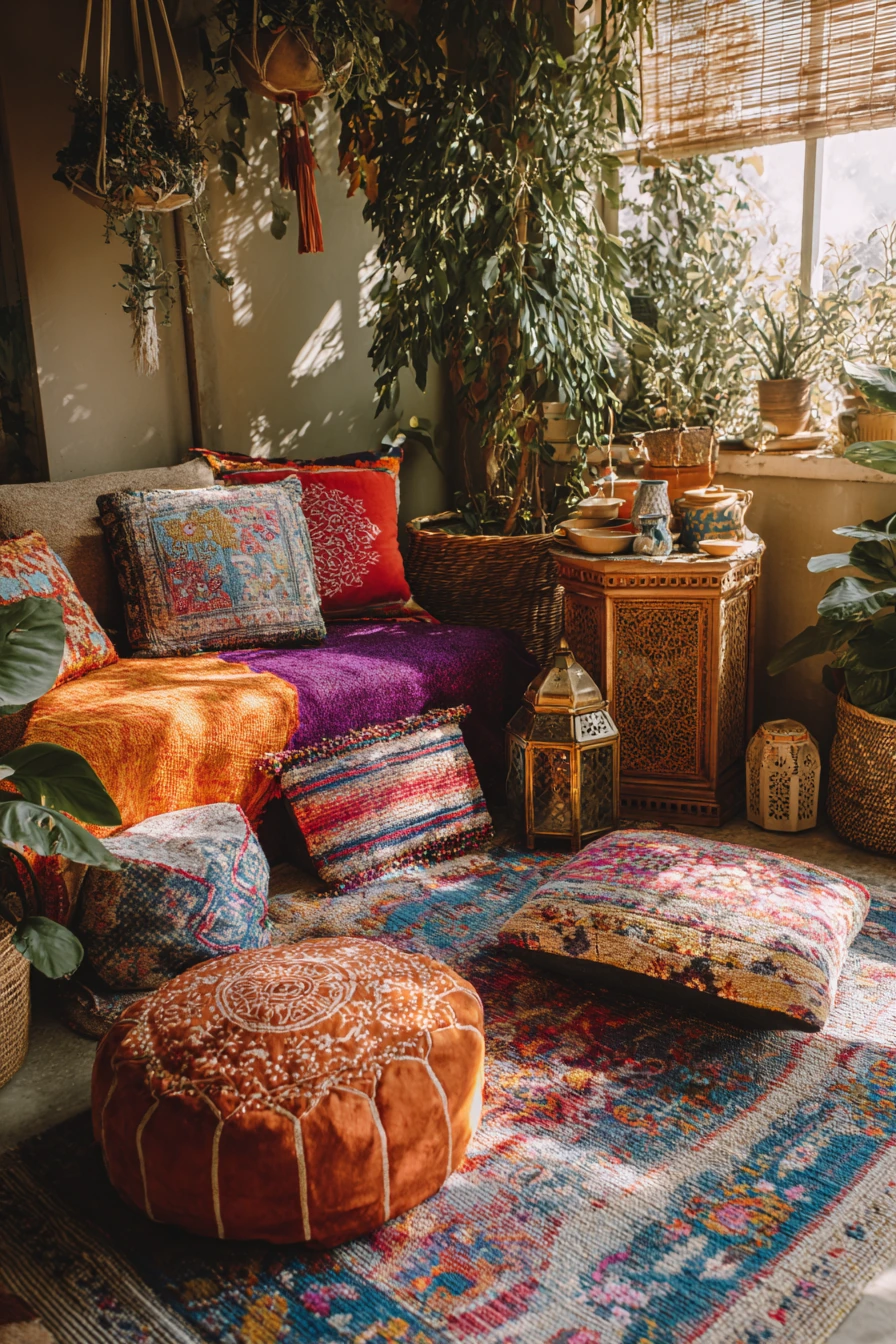 colorful boho decor 3