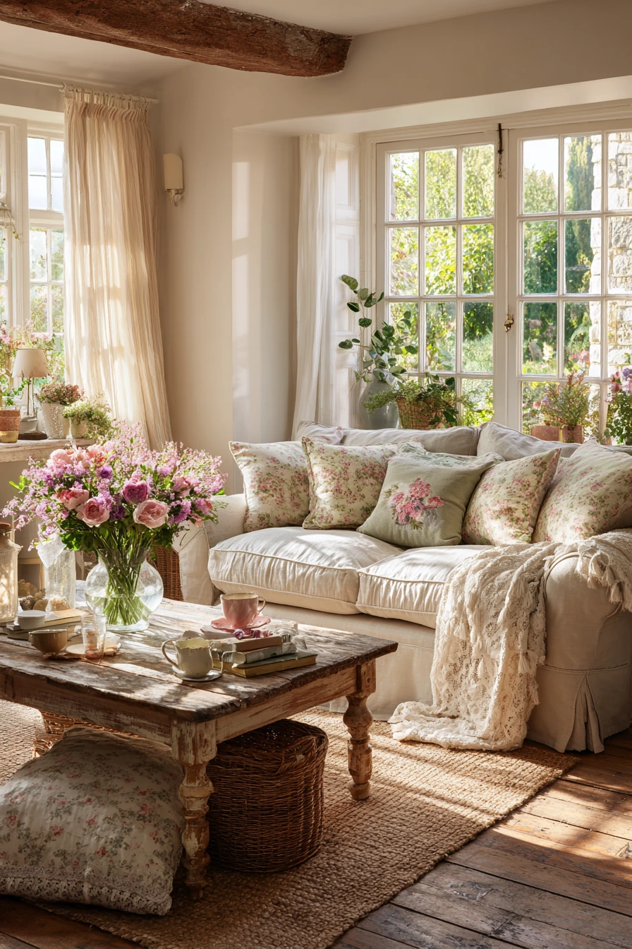 cottagecore living room ideas 3