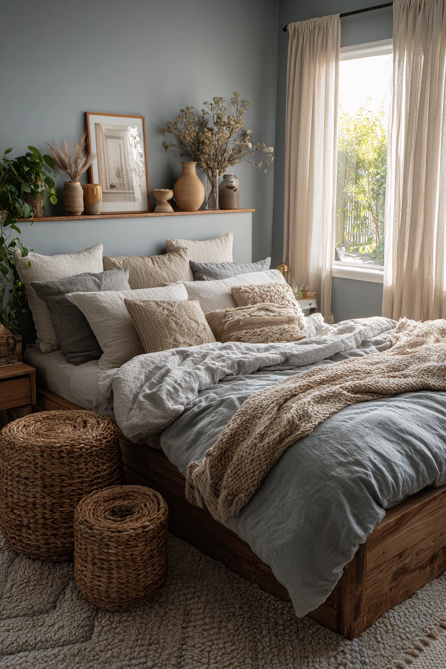 cozy bedroom blue 16