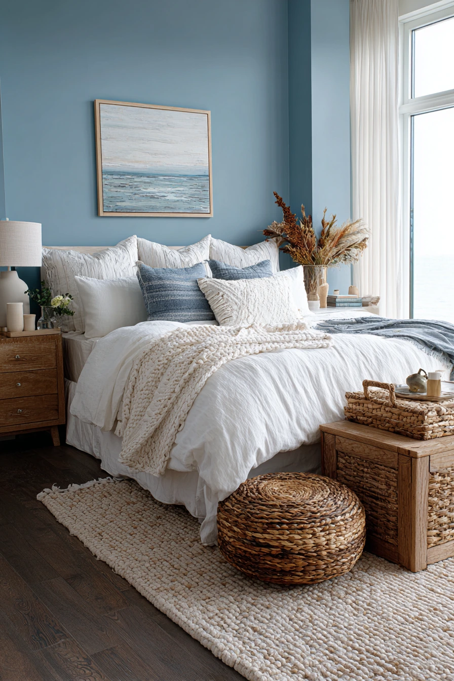 cozy bedroom blue 21