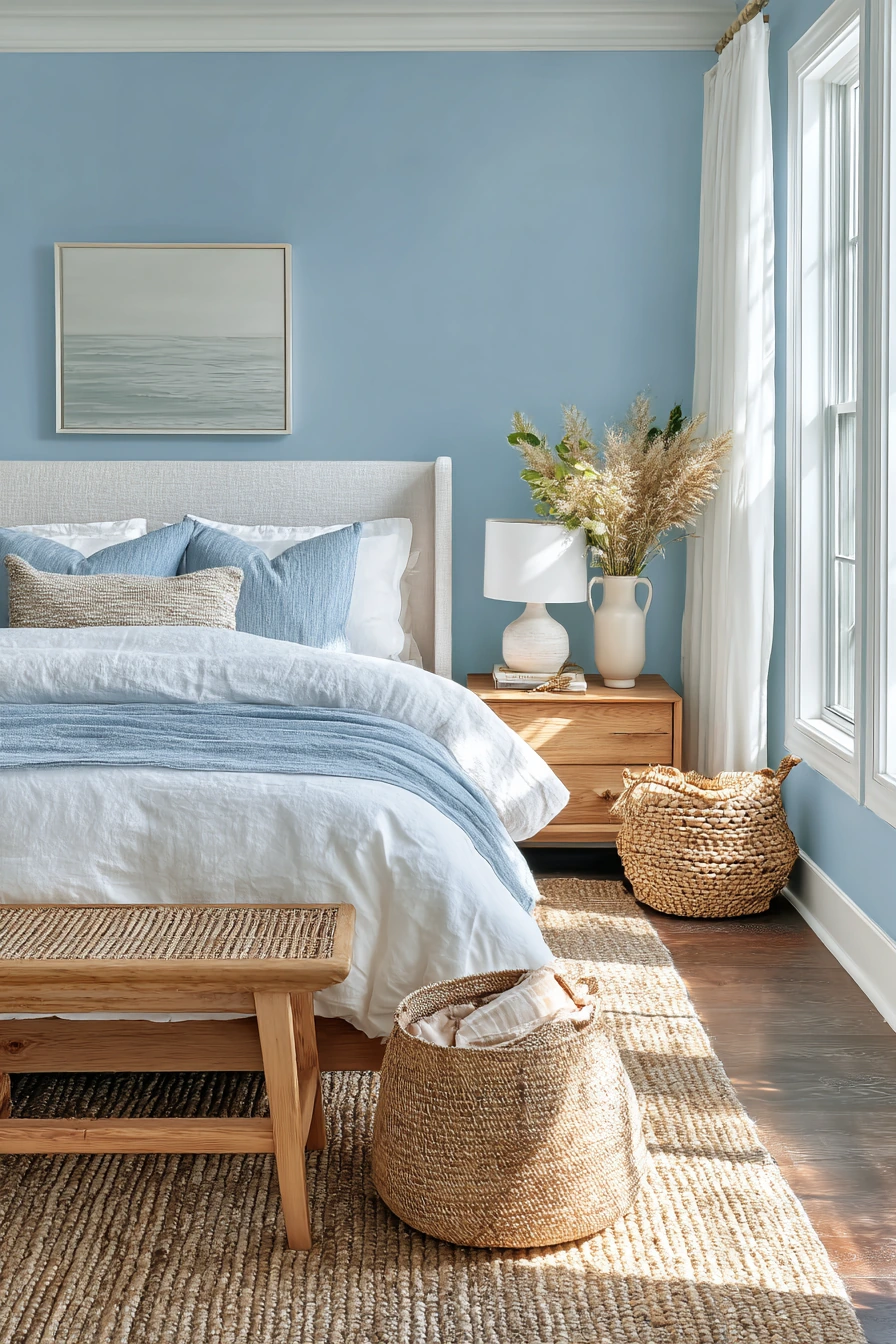 cozy bedroom blue 22