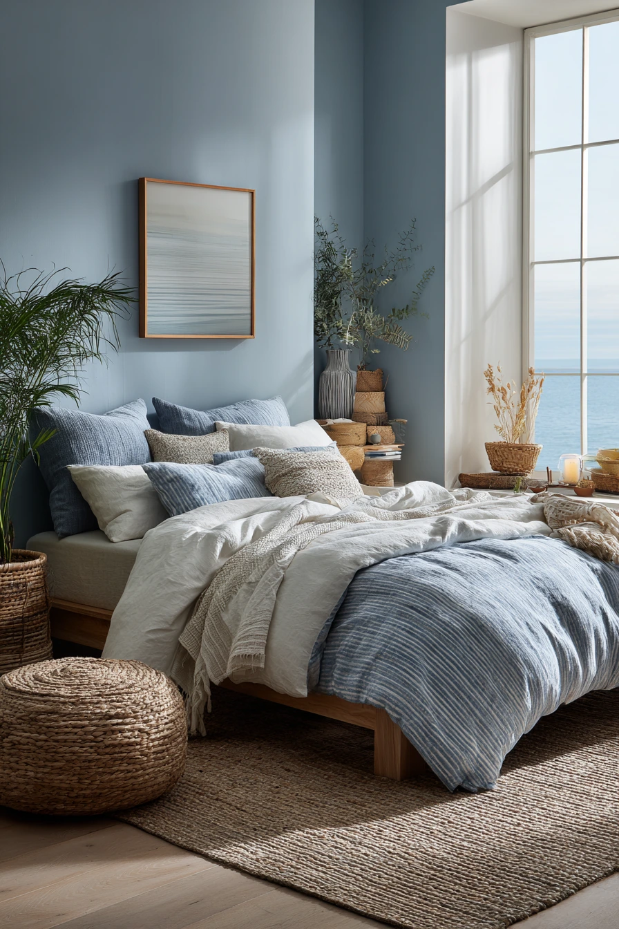 cozy bedroom blue 24