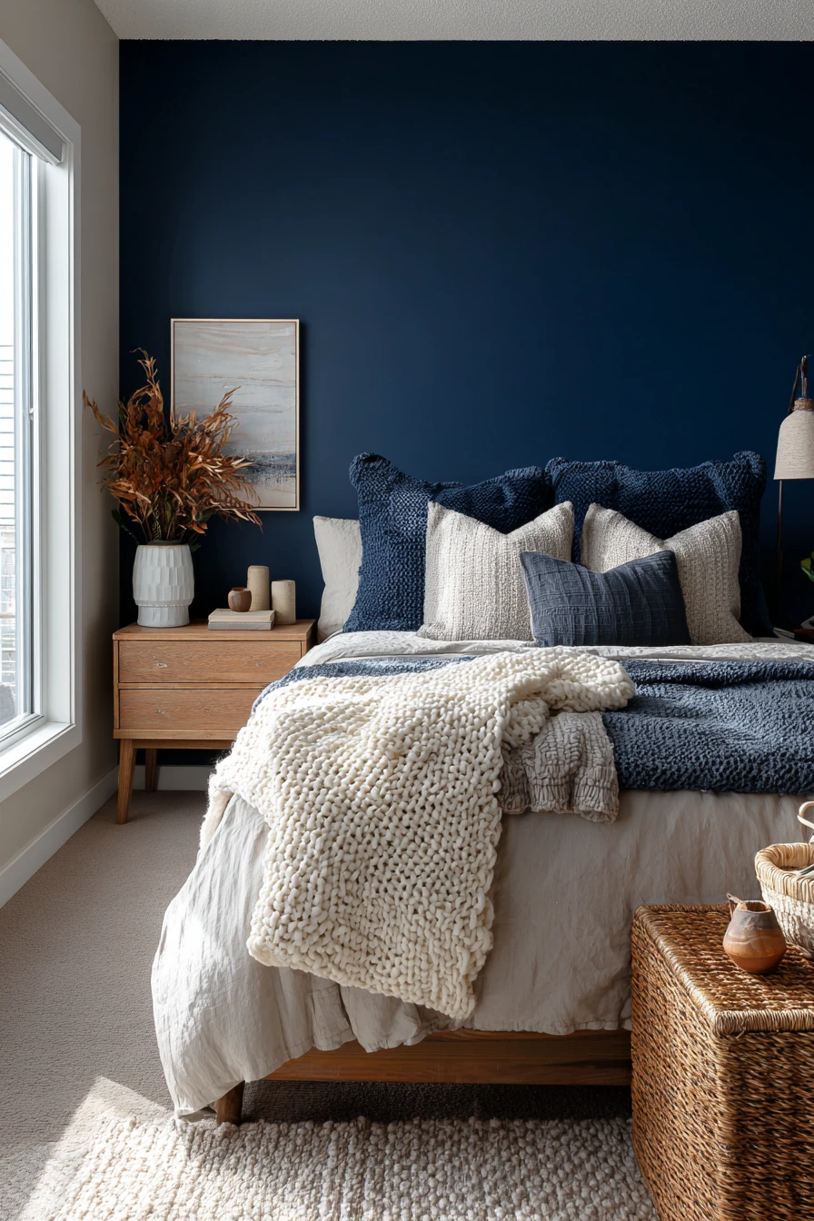 cozy bedroom blue 25